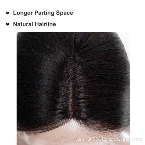 Tuneful Virgin Indian Hair wholesale price  Human Hair Wig J shape Wig Silky Straight  Wave   Natural